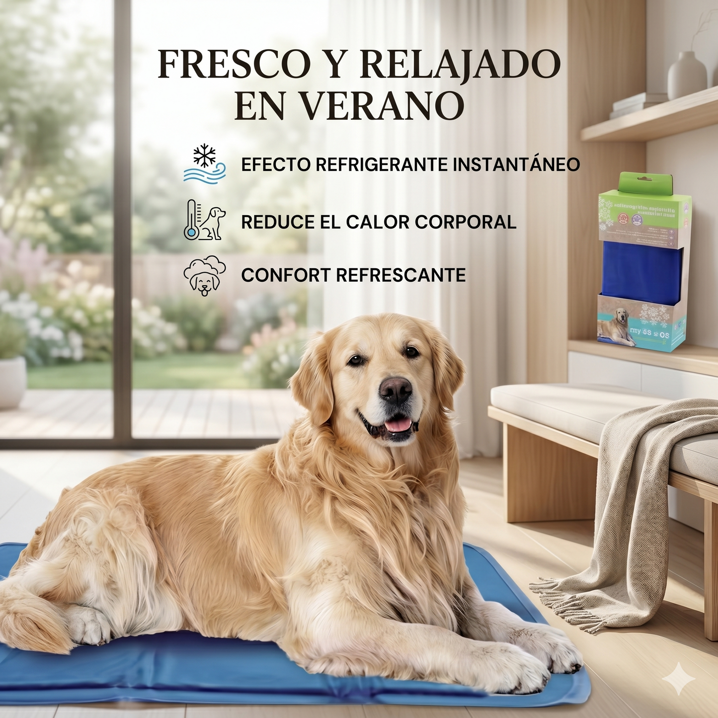 Alfombra refrescante para mascotas