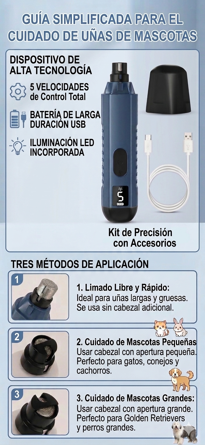 Lima de Uñas Recargable USB