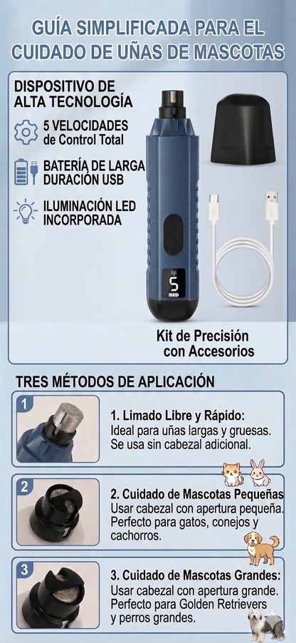 Lima de Uñas Recargable USB